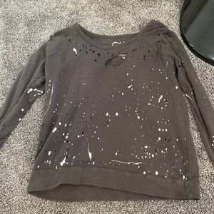 Chasor distressed crew neck sweatshirt